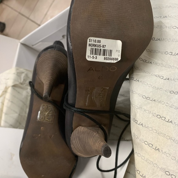 Black open toe Booties - Picture 4 of 4